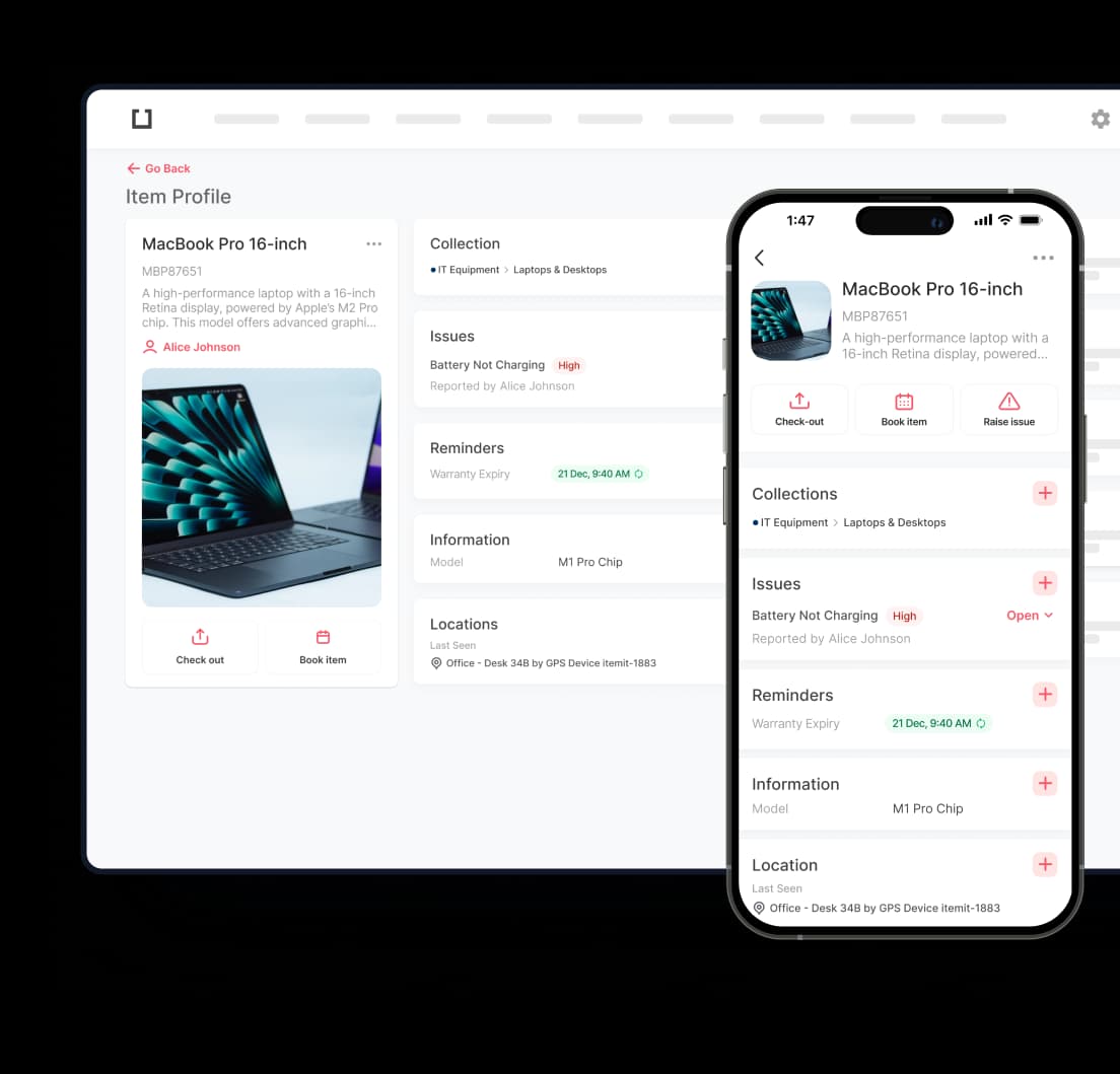 itemit Asset Tracking Assets