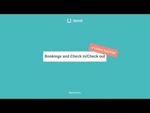 itemit tutorial 12: bookings and check in/check out