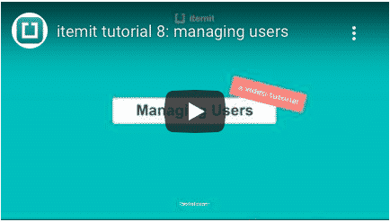 itemit user and permissions management
